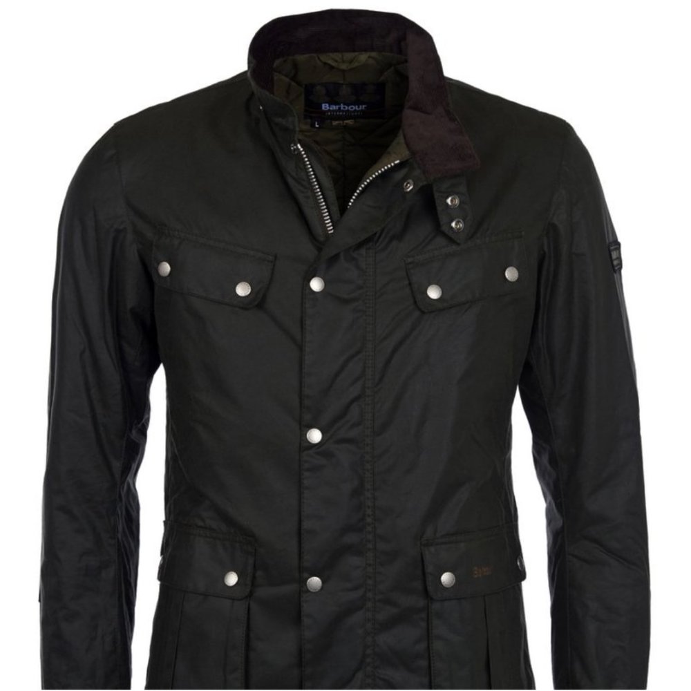NEW Barbour International Duke Wax Jacket Large